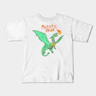 New Autistic Pride Dragon Kids T-Shirt